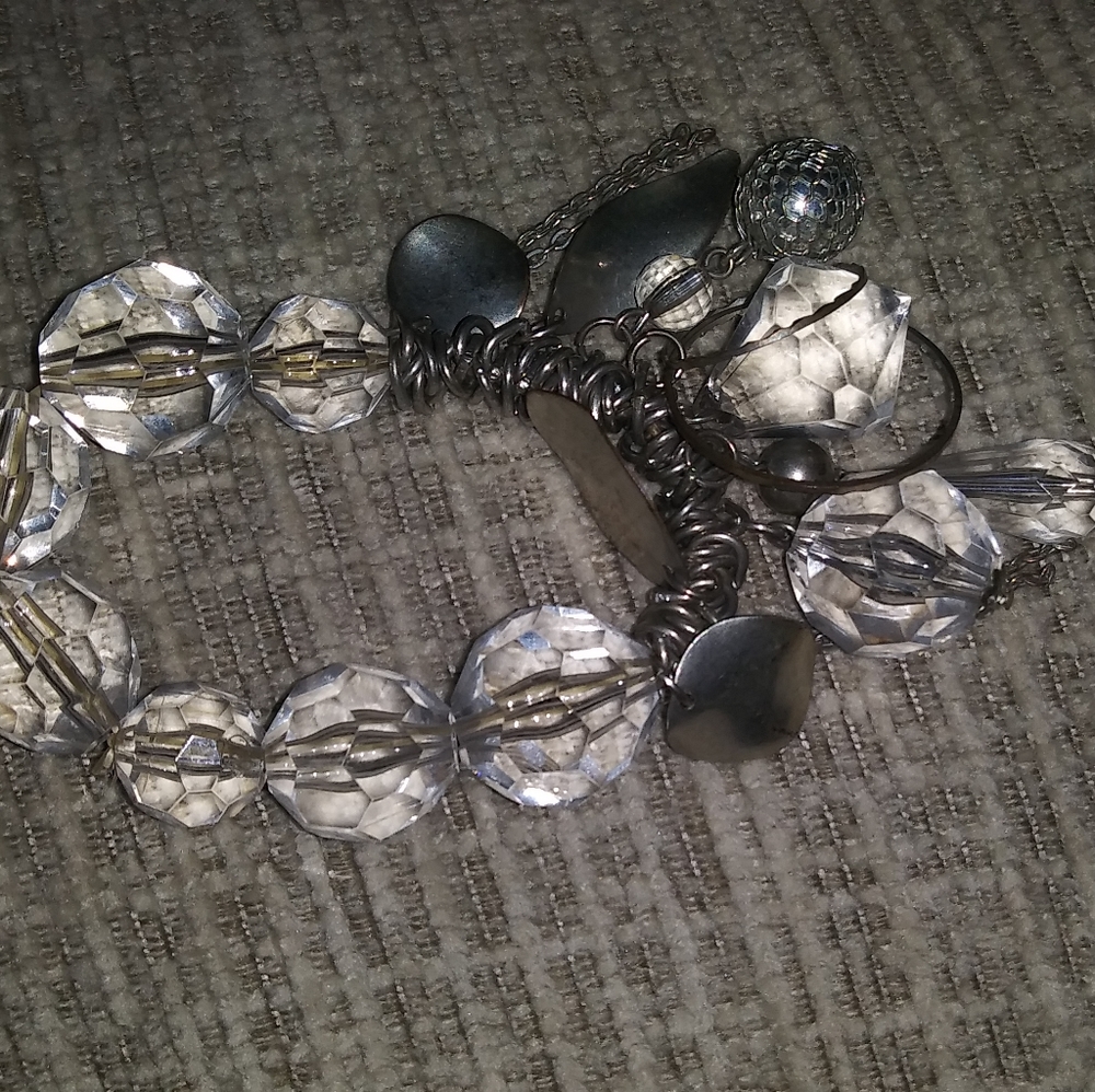 Silver & Crystal Fashion Bracelet
